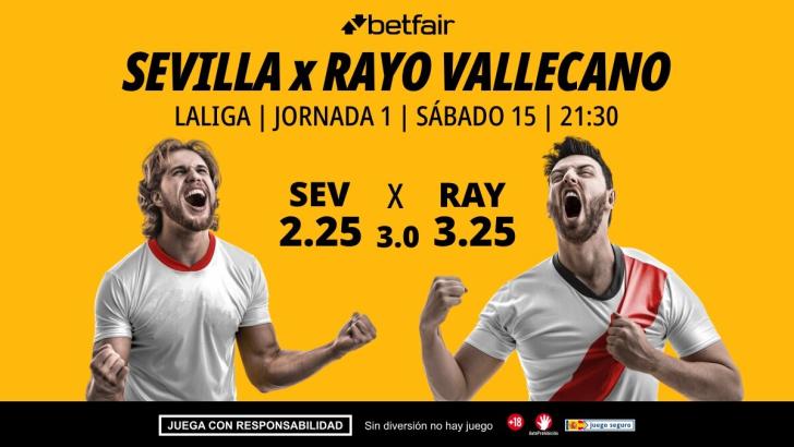 Sevilla - Rayo Vallecano: alineaciones, horario, dónde ver, pronósticos y estadísticas
